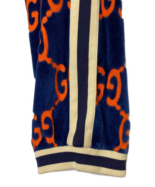 GUCCI（グッチ）GUCCI (グッチ) GGパイルトラックパンツ ネイビー サイズ:XSの古着・服飾アイテム