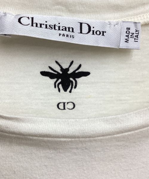 Christian Dior（クリスチャン ディオール）Christian Dior (クリスチャン ディオール) ロゴTシャツ ベージュ サイズ:Mの古着・服飾アイテム