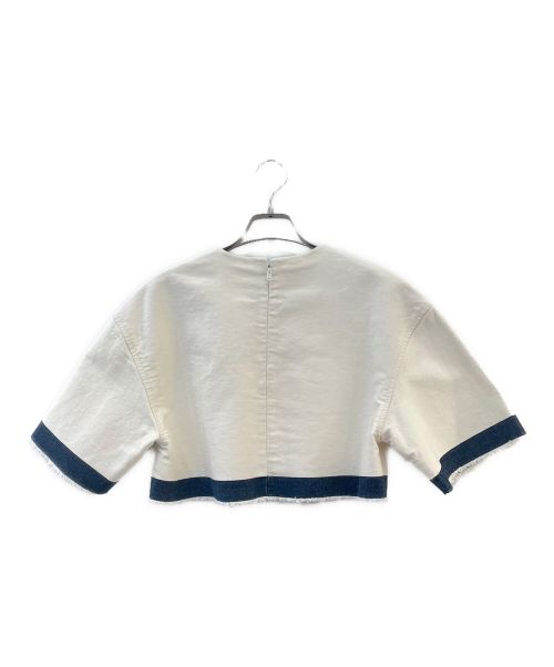 PRADA（プラダ）PRADA (プラダ) デニムブラウス ベージュ サイズ:36の古着・服飾アイテム