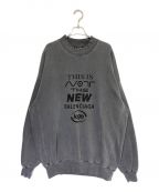 BALENCIAGAバレンシアガ）の古着「モックネックロゴスウェット」｜グレー