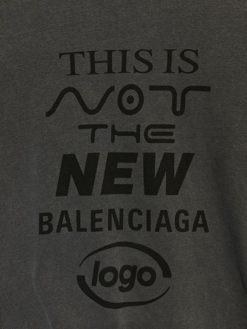 BALENCIAGA（バレンシアガ）BALENCIAGA (バレンシアガ) モックネックロゴスウェット グレー サイズ:Sの古着・服飾アイテム