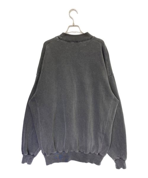 BALENCIAGA（バレンシアガ）BALENCIAGA (バレンシアガ) モックネックロゴスウェット グレー サイズ:Sの古着・服飾アイテム