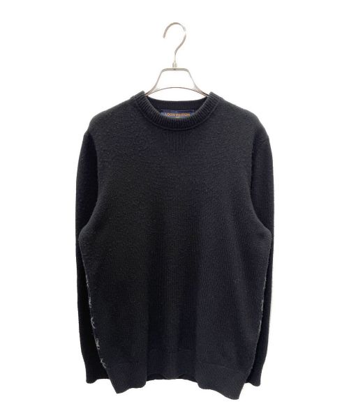 LOUIS VUITTON（ルイ ヴィトン）LOUIS VUITTON (ルイ ヴィトン) 19AW ハーフアンド ハーフ モノグラム ニット ブラック サイズ:XSの古着・服飾アイテム