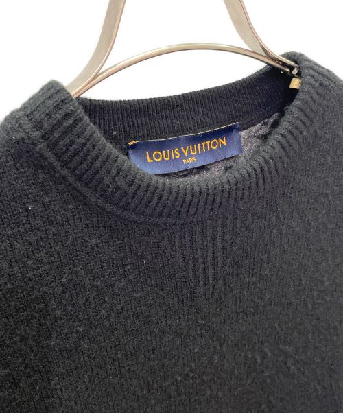 LOUIS VUITTON（ルイ ヴィトン）LOUIS VUITTON (ルイ ヴィトン) 19AW ハーフアンド ハーフ モノグラム ニット ブラック サイズ:XSの古着・服飾アイテム