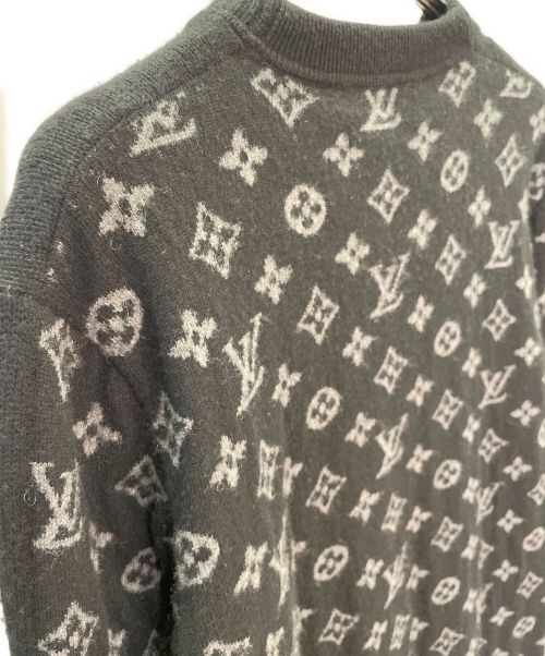 LOUIS VUITTON（ルイ ヴィトン）LOUIS VUITTON (ルイ ヴィトン) 19AW ハーフアンド ハーフ モノグラム ニット ブラック サイズ:XSの古着・服飾アイテム