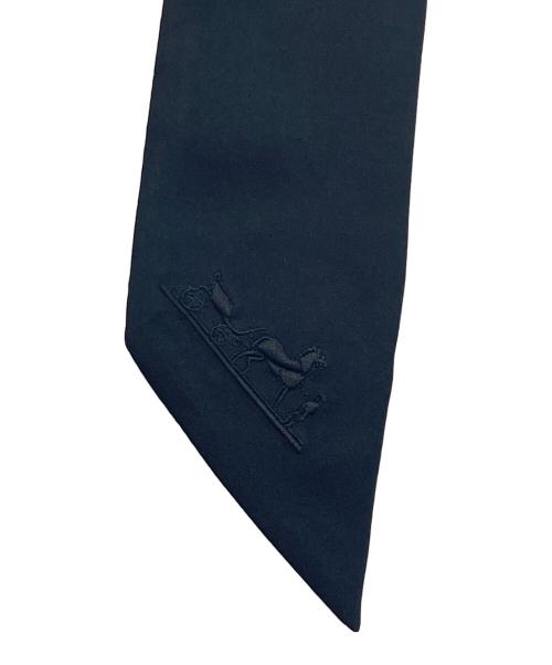 HERMES（エルメス）HERMES (エルメス) シルク ワンピース ブラック サイズ:36の古着・服飾アイテム