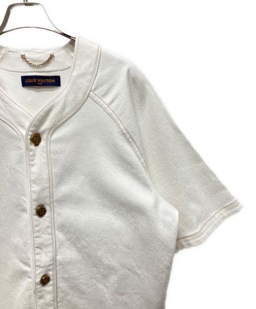 LOUIS VUITTON（ルイ ヴィトン）LOUIS VUITTON (ルイ ヴィトン) エンボスモノグラムBBシャツ ホワイト サイズ:Lの古着・服飾アイテム