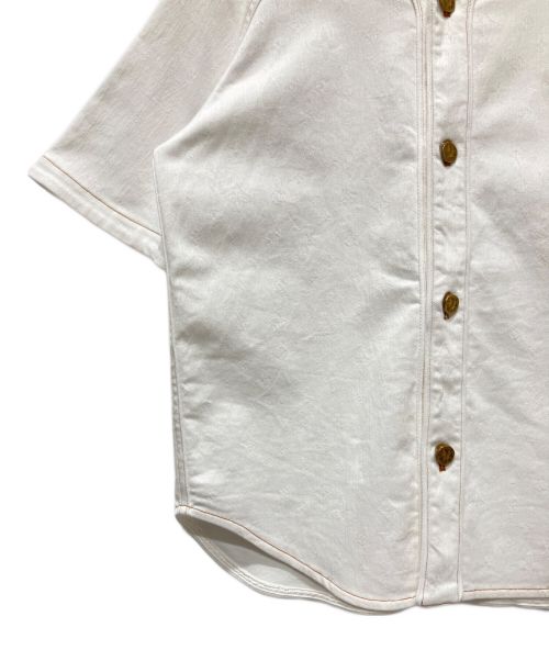 LOUIS VUITTON（ルイ ヴィトン）LOUIS VUITTON (ルイ ヴィトン) エンボスモノグラムBBシャツ ホワイト サイズ:Lの古着・服飾アイテム