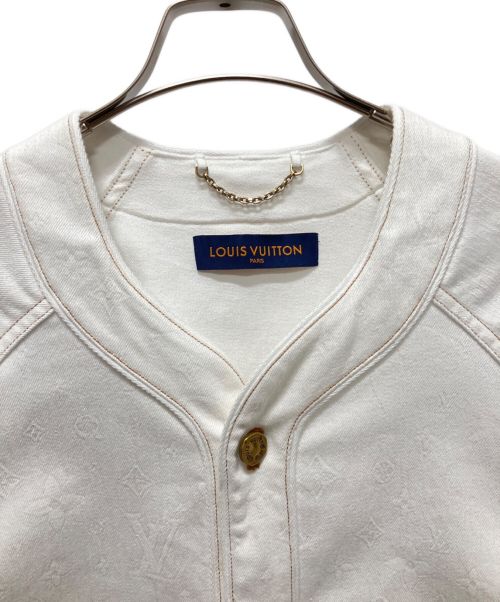 LOUIS VUITTON（ルイ ヴィトン）LOUIS VUITTON (ルイ ヴィトン) エンボスモノグラムBBシャツ ホワイト サイズ:Lの古着・服飾アイテム