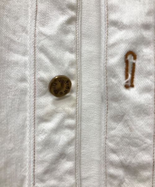LOUIS VUITTON（ルイ ヴィトン）LOUIS VUITTON (ルイ ヴィトン) エンボスモノグラムBBシャツ ホワイト サイズ:Lの古着・服飾アイテム
