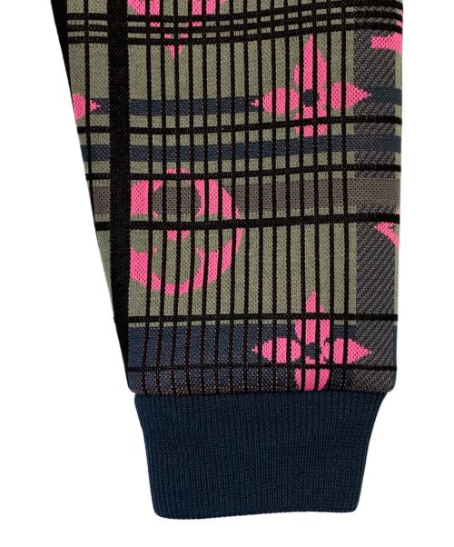 LOUIS VUITTON（ルイ ヴィトン）LOUIS VUITTON (ルイ ヴィトン) モノグラムジャガードスウェット グレー×ピンク サイズ:XSの古着・服飾アイテム
