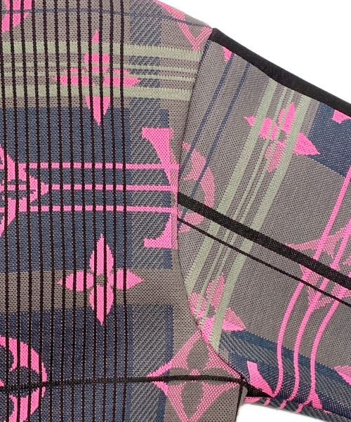 LOUIS VUITTON（ルイ ヴィトン）LOUIS VUITTON (ルイ ヴィトン) モノグラムジャガードスウェット グレー×ピンク サイズ:XSの古着・服飾アイテム