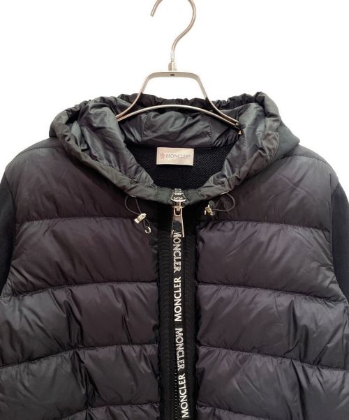 MONCLER（モンクレール）MONCLER (モンクレール) ダウン切替パーカー ブラック サイズ:Mの古着・服飾アイテム
