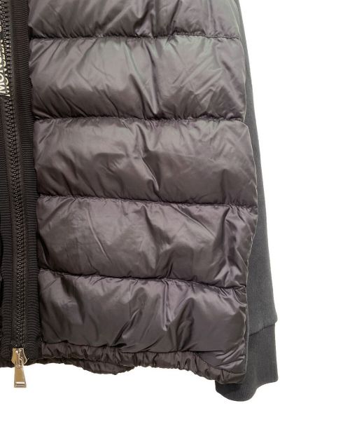 MONCLER（モンクレール）MONCLER (モンクレール) ダウン切替パーカー ブラック サイズ:Mの古着・服飾アイテム
