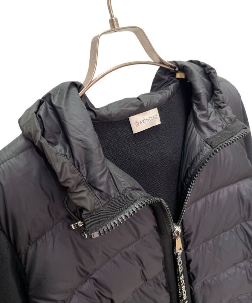 MONCLER（モンクレール）MONCLER (モンクレール) ダウン切替パーカー ブラック サイズ:Mの古着・服飾アイテム