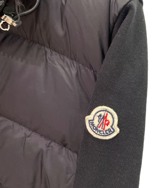 MONCLER（モンクレール）MONCLER (モンクレール) ダウン切替パーカー ブラック サイズ:Mの古着・服飾アイテム