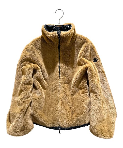 MONCLER（モンクレール）MONCLER (モンクレール) リバーシブルボアジャケット ブラック×ブラウン サイズ:1の古着・服飾アイテム