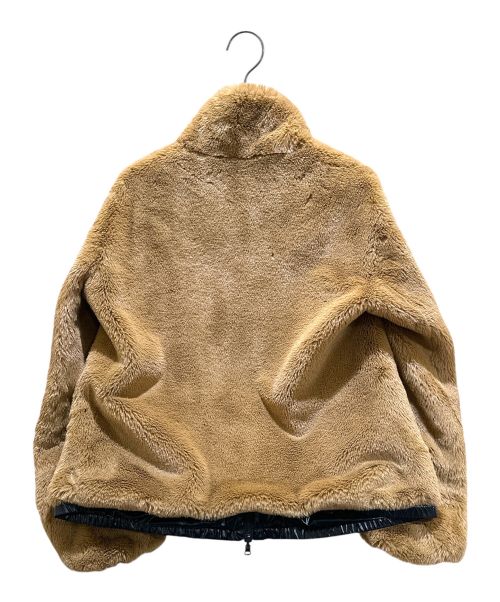 MONCLER（モンクレール）MONCLER (モンクレール) リバーシブルボアジャケット ブラック×ブラウン サイズ:1の古着・服飾アイテム