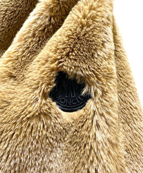 MONCLER（モンクレール）MONCLER (モンクレール) リバーシブルボアジャケット ブラック×ブラウン サイズ:1の古着・服飾アイテム