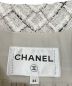 中古・古着 CHANEL (シャネル) ショートツイードジャケット ホワイト×グレー サイズ:34：350000円