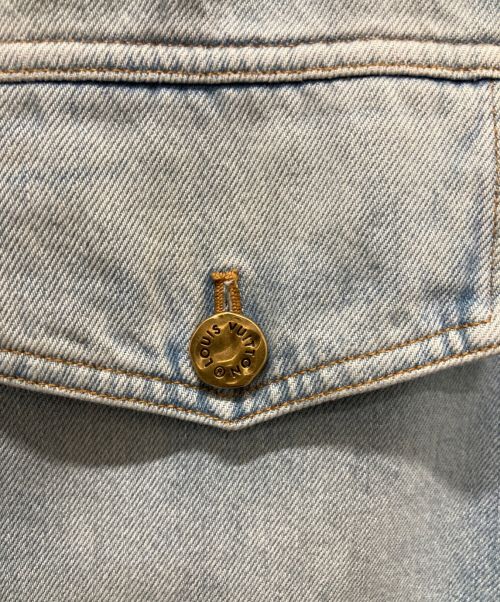 LOUIS VUITTON（ルイ ヴィトン）LOUIS VUITTON (ルイ ヴィトン) ピン装飾ウォッシュドデニム半袖シャツ サイズ:Lの古着・服飾アイテム