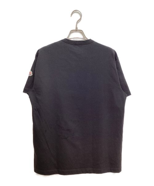 MONCLER（モンクレール）MONCLER (モンクレール) Front Logo Sleeve Patch Tee ブラック サイズ:Sの古着・服飾アイテム