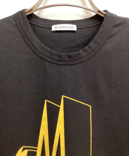 MONCLER（モンクレール）MONCLER (モンクレール) Front Logo Sleeve Patch Tee ブラック サイズ:Sの古着・服飾アイテム