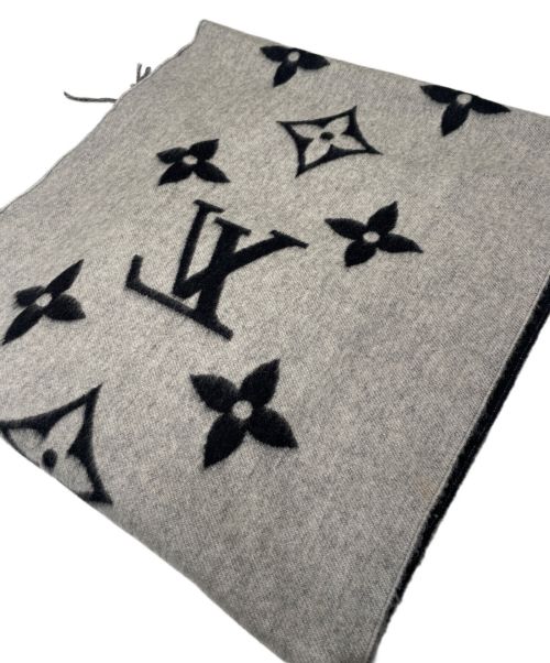 LOUIS VUITTON（ルイ ヴィトン）LOUIS VUITTON (ルイ ヴィトン) マフラー･コールド レイキャビック ブラックの古着・服飾アイテム