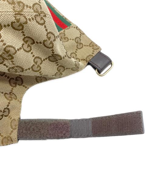 GUCCI（グッチ）GUCCI (グッチ) GGキャンバス ベースボールキャップ ベージュ サイズ:XLの古着・服飾アイテム