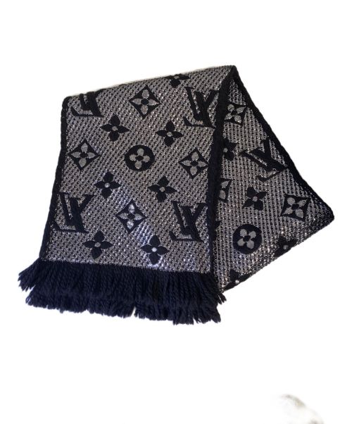 LOUIS VUITTON（ルイ ヴィトン）LOUIS VUITTON (ルイ ヴィトン) Monogram muffler（モノグラムマフラー） ブラック サイズ:-の古着・服飾アイテム