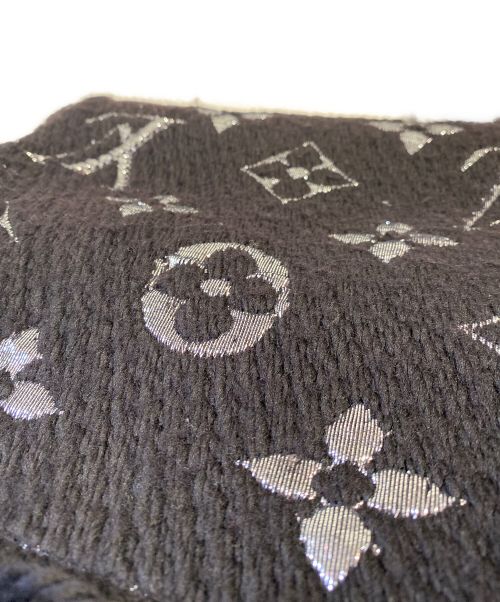 LOUIS VUITTON（ルイ ヴィトン）LOUIS VUITTON (ルイ ヴィトン) Monogram muffler（モノグラムマフラー） ブラック サイズ:-の古着・服飾アイテム