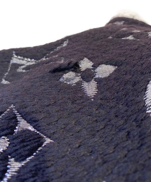 LOUIS VUITTON（ルイ ヴィトン）LOUIS VUITTON (ルイ ヴィトン) Monogram muffler（モノグラムマフラー） ブラック サイズ:-の古着・服飾アイテム
