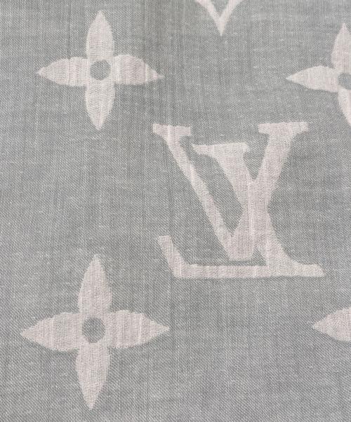 LOUIS VUITTON（ルイ ヴィトン）LOUIS VUITTON (ルイ ヴィトン) モノグラムショール スカイブルー×ピンクの古着・服飾アイテム