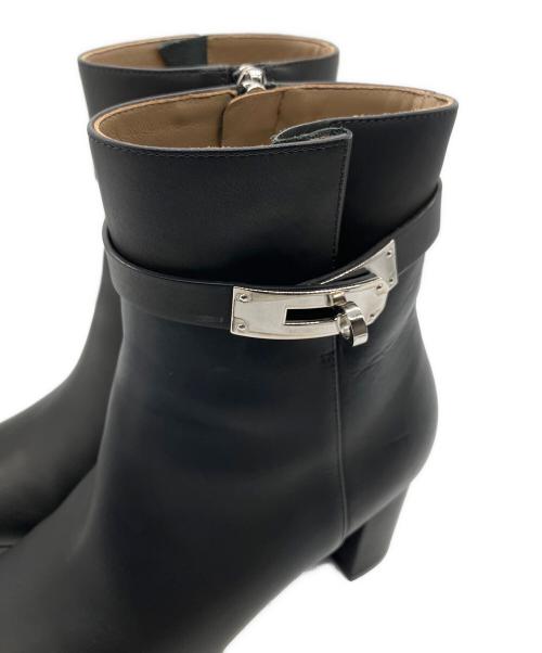 HERMES（エルメス）HERMES (エルメス) サンジェルマンブーツ ブラック サイズ:38の古着・服飾アイテム