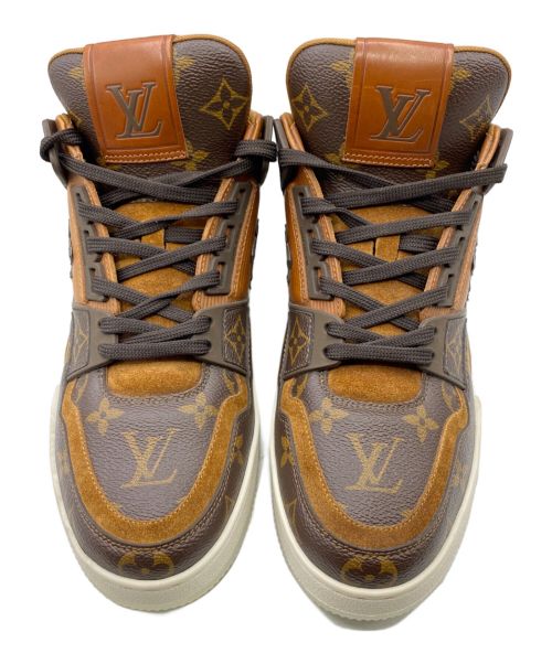 LOUIS VUITTON（ルイ ヴィトン）LOUIS VUITTON (ルイ ヴィトン) モノグラムLVトレーナースニーカー ブラウン サイズ:6の古着・服飾アイテム