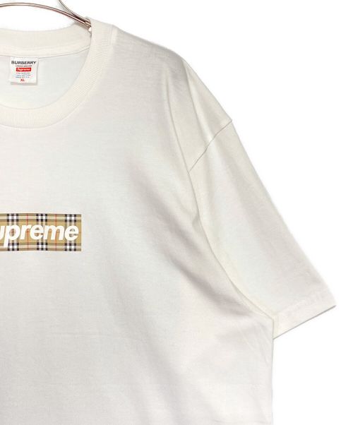 SUPREME（シュプリーム）SUPREME (シュプリーム) BURBERRY (バーバリー) Box Logo Tee ホワイト サイズ:XLの古着・服飾アイテム