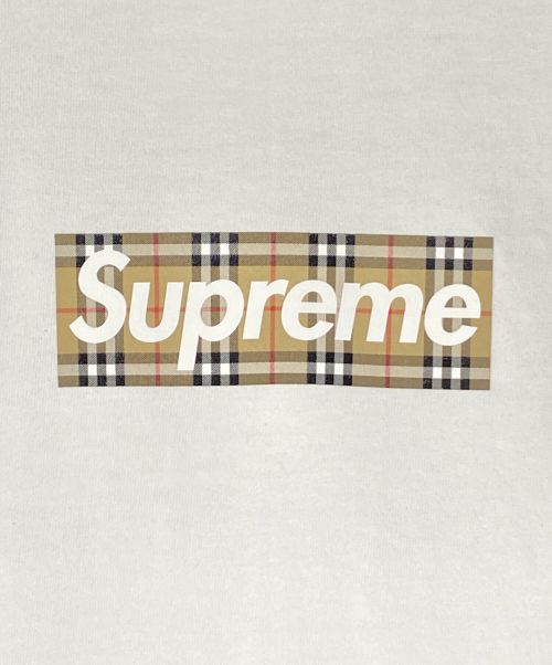 SUPREME（シュプリーム）SUPREME (シュプリーム) BURBERRY (バーバリー) Box Logo Tee ホワイト サイズ:XLの古着・服飾アイテム