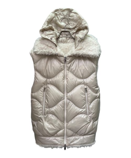 MONCLER（モンクレール）MONCLER (モンクレール) ACHARD/リバーシブルダウンベスト ベージュの古着・服飾アイテム