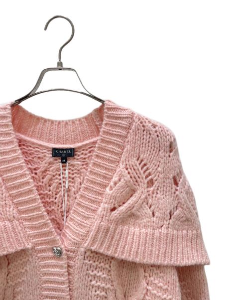 CHANEL（シャネル）CHANEL (シャネル) ココボタンカーディガン ピンク サイズ:34の古着・服飾アイテム