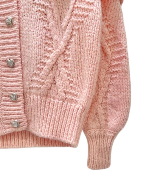 CHANEL（シャネル）CHANEL (シャネル) ココボタンカーディガン ピンク サイズ:34の古着・服飾アイテム