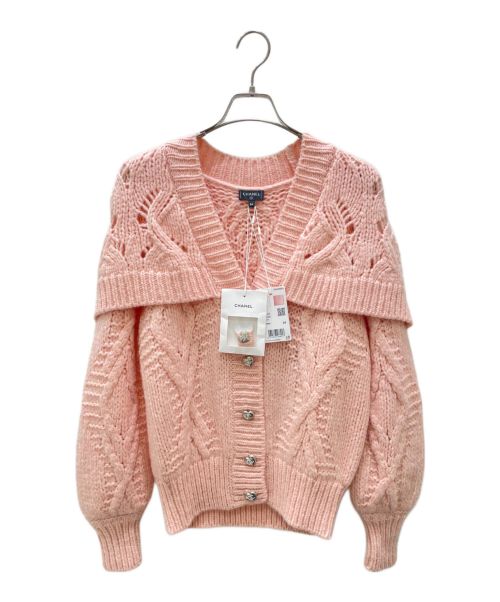 CHANEL（シャネル）CHANEL (シャネル) ココボタンカーディガン ピンク サイズ:34の古着・服飾アイテム