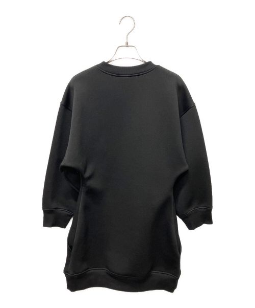 PRADA（プラダ）PRADA (プラダ) エンブレムロゴスウェットワンピース ブラック サイズ:Sの古着・服飾アイテム