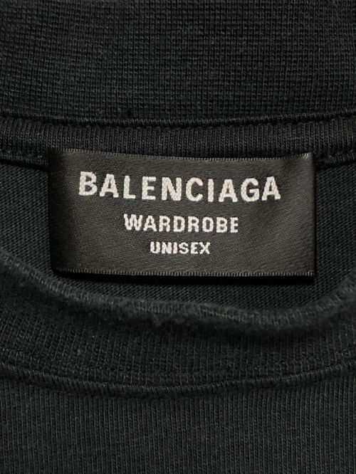 BALENCIAGA（バレンシアガ）BALENCIAGA (バレンシアガ) ロゴTシャツ ブラック サイズ:Sの古着・服飾アイテム