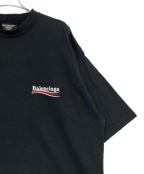 BALENCIAGA（バレンシアガ）BALENCIAGA (バレンシアガ) ロゴTシャツ ブラック サイズ:Sの古着・服飾アイテム