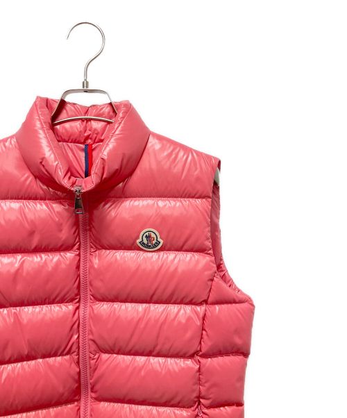 MONCLER（モンクレール）MONCLER (モンクレール) MONCLER GHANY/ダウンベスト ピンク サイズ:3の古着・服飾アイテム