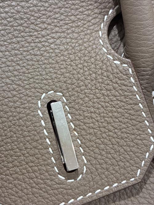 HERMES（エルメス）HERMES (エルメス) バーキン30/Birkin 30 Etoupe/トゴ/シルバー金具/X刻印 エトゥープ サイズ:30の古着・服飾アイテム