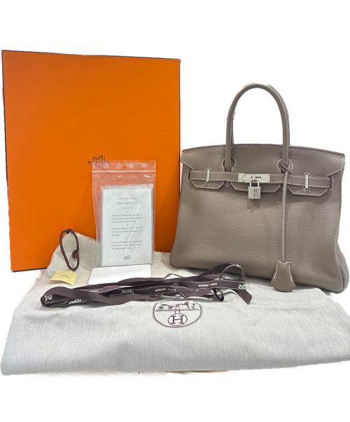 HERMES（エルメス）HERMES (エルメス) バーキン30/Birkin 30 Etoupe/トゴ/シルバー金具/X刻印 エトゥープ サイズ:30の古着・服飾アイテム