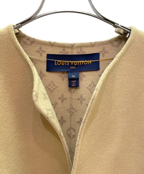 LOUIS VUITTON（ルイ ヴィトン）LOUIS VUITTON (ルイ ヴィトン) シグネチャー ショートダブルフェイスラップコート ベージュ サイズ:40の古着・服飾アイテム