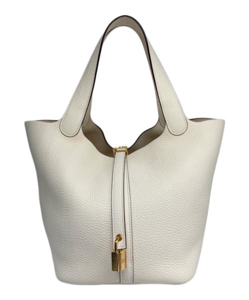 HERMES（エルメス）HERMES (エルメス) ピコタン ロック MM/シルバー金具/トリヨンクレマンス/ナタ/Z刻印 ナタ サイズ:MMの古着・服飾アイテム