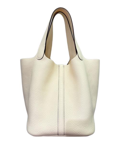 HERMES（エルメス）HERMES (エルメス) ピコタン ロック MM/シルバー金具/トリヨンクレマンス/ナタ/Z刻印 ナタ サイズ:MMの古着・服飾アイテム